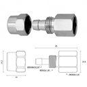 Ver imagem 1 de Adaptador Filtro Torneira Rosca 1/4 X Mangueira 5/16 Ou 8mm - 1500006