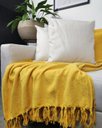 Ver imagem 1 de Manta para Sofá Gigante Decorativa Protetora 2,30 x 1,40:Amarelo