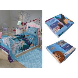 Jogo de Cama Infantil Lepper Frozen Solteiro 2 Peças Microfibra Lilás - 6