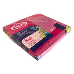 Jogo de Cama Infantil Lepper Barbie Solteiro 2 Peças Microfibra Rosa - 4