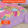 Jogo de Cama Infantil Lepper Barbie Solteiro 2 Peças Microfibra Rosa - 5