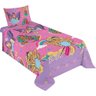 Jogo de Cama Infantil Lepper Barbie Solteiro 2 Peças Microfibra Rosa - 1