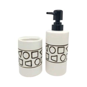 Kit de Banheiro de Cerâmica 2 Peças Formats