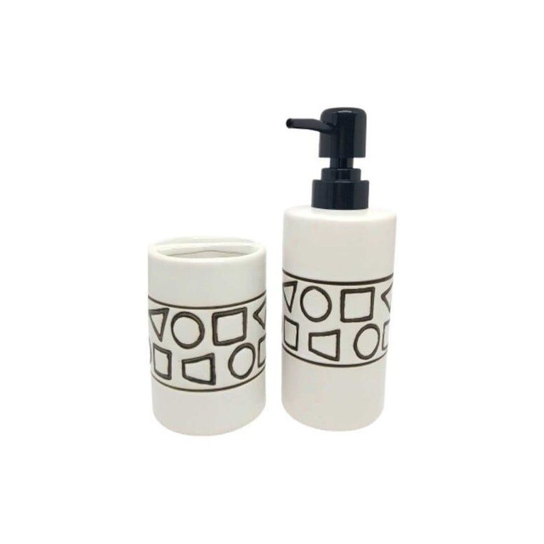 Kit de Banheiro de Cerâmica 2 Peças Formats