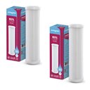 Ver imagem 1 de Kit 2 Refis de Reposição Plissados para Filtro de Caixa D'água 25 Micra em Pp Acquabios Branco