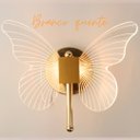 Ver imagem 7 de Arandela Butterfly 3k 4k 6k Cristal + Metal Dourado Bivolt
