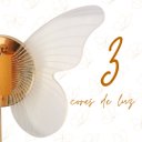 Ver imagem 2 de Arandela Butterfly 3k 4k 6k Cristal + Metal Dourado Bivolt