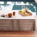 Ver imagem 2 de Toalha de Mesa Copa e Cia Dubbo Natural - 10 Lugares Retangular - 180 X 320 Cm