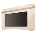 Ver imagem 5 de Painel TV 80" Suspenso com Bancada 201cm Lumi Pés em Madeira Maciça H01- D'Rossi