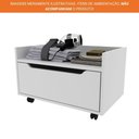 Ver imagem 5 de Balcão Gabinete de Chão 60cm 1 Gaveta com Rodízios Bn3647 Tecnomobili Branco