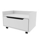 Ver imagem 2 de Balcão Gabinete de Chão 60cm 1 Gaveta com Rodízios Bn3647 Tecnomobili Branco