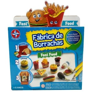Brinquedo Kit Fabrica de Borrachas Fast Food 100g da Estrela