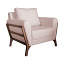 Ver imagem 1 de Poltrona Decorativa Sabrina Linho Rosê