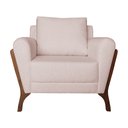 Ver imagem 2 de Poltrona Decorativa Sabrina Linho Rosê