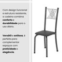 Ver mais imagens de Conjunto de Mesa Tubular 70x70cm Tampo em MDF com 4 Cadeiras Prata/Preto Liso/Martelado
