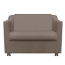 Ver imagem 1 de Namoradeira Decorativa 02 lugares Recepção Clinica Consultório Sala de Espera Tilla - TWDECORA:Suede