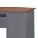 Ver imagem 5 de Escrivaninha 6 Gavetas Suporte de Teclado e Divisor de Ambiente 50606 Linz Móveis