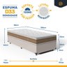 Cama Box com Colchão de Espuma D33 Double Face Air Pro Força Anjos Solteiro 88cm - 3