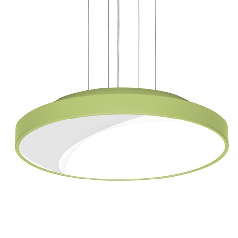 Lustre Pendente Redondo 7652 Para 3 Lâmpadas E27 Cor Verde