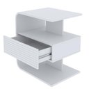 Ver imagem 2 de Mesa de Cabeceira Celta em Mdf 15mm com 1 Gaveta Branco