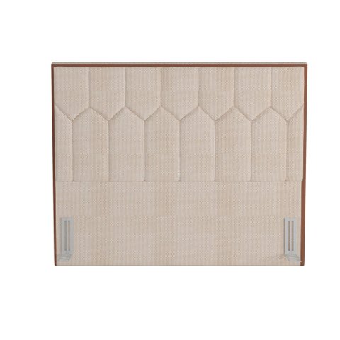 Cabeceira Cama Box Casal King 195 cm P05 Londres Linho Creme - Lyam Decor