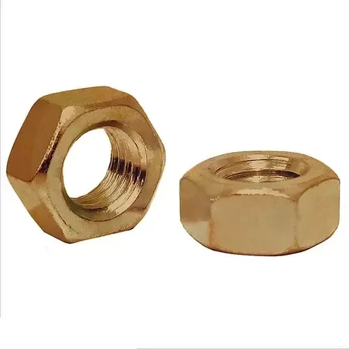 Porca Sextavada Unc 3/16 Latão Polido - 1000un - 2