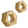 Porca Sextavada Unc 3/16 Latão Polido - 1000un - 1
