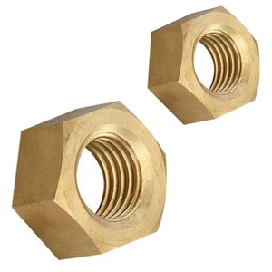 Porca Sextavada Unc 3/16 Latão Polido - 1000un