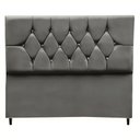 Ver imagem 1 de Cabeceira para Cama Box Estofada Casal 140 Cm Suede Isabela Cinza
