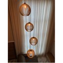 Ver imagem 5 de Lustre Pendente para Sala Pé Direito Duplo Quatro Ball P7 - Marfim