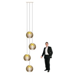 Lustre Pendente para Sala Pé Direito Duplo Quatro Ball P7 - Marfim - 5