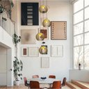 Ver imagem 6 de Lustre Pendente para Sala Pé Direito Duplo Quatro Ball P7 - Marfim