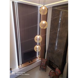 Lustre Pendente para Sala Pé Direito Duplo Quatro Ball P7 - Marfim - 3