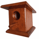 Ver imagem 3 de Ninho Casa de Passarinhos Casinha em Madeira Pássaros Livres em Verniz