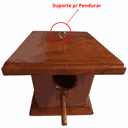 Ver imagem 2 de Ninho Casa de Passarinhos Casinha em Madeira Pássaros Livres em Verniz