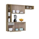 Ver imagem 4 de Kit Armário P Cozinha Suspensa Mel C Balcão 163cm Poquema