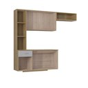 Ver imagem 5 de Kit Armário P Cozinha Suspensa Mel C Balcão 163cm Poquema