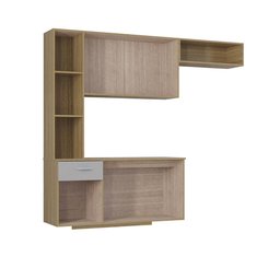 Kit Armário P Cozinha Suspensa Mel C Balcão 163cm Poquema - 5