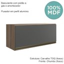 Ver imagem 4 de Armario Aereo Basc Mdf 70 Cm Kali 16339 Carvalho Toq Chumbo Nicioli