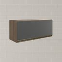 Ver imagem 6 de Armario Aereo Basc Mdf 70 Cm Kali 16339 Carvalho Toq Chumbo Nicioli