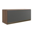 Ver imagem 1 de Armario Aereo Basc Mdf 70 Cm Kali 16339 Carvalho Toq Chumbo Nicioli