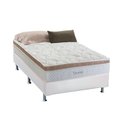 Ver imagem 1 de Cama Box Casal Herval + Colchão Molas Ensacadas Toronto Herval 138x188