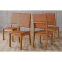 Ver imagem 1 de Kit 4 Cadeiras Sala Jantar Milla Plus 4 Un Nature/courano Caramelo - Henn