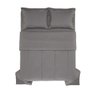 Edredom 180 Fios Percal Liss Grafite Karsten - Casal - 2