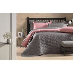 Edredom 180 Fios Percal Liss Grafite Karsten - Casal - 3