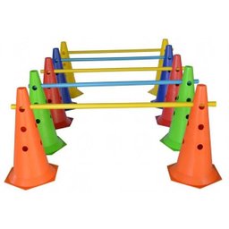 Kit 8 Cones Com Barreiras Funcional Circuito Agilidade - 1