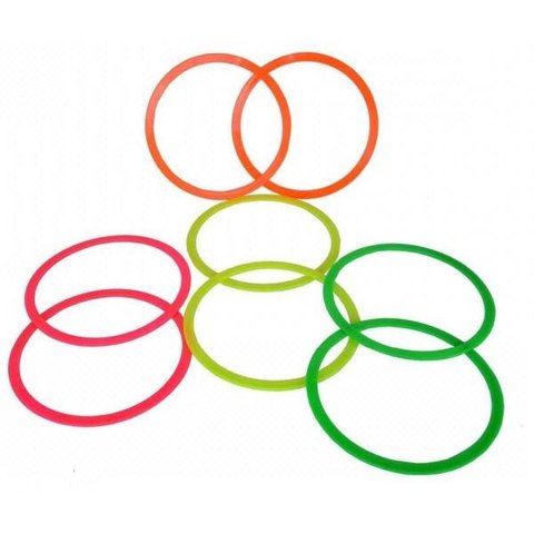 Kit 12 Unidades Argola Funcional Circuito Agilidade Fitness