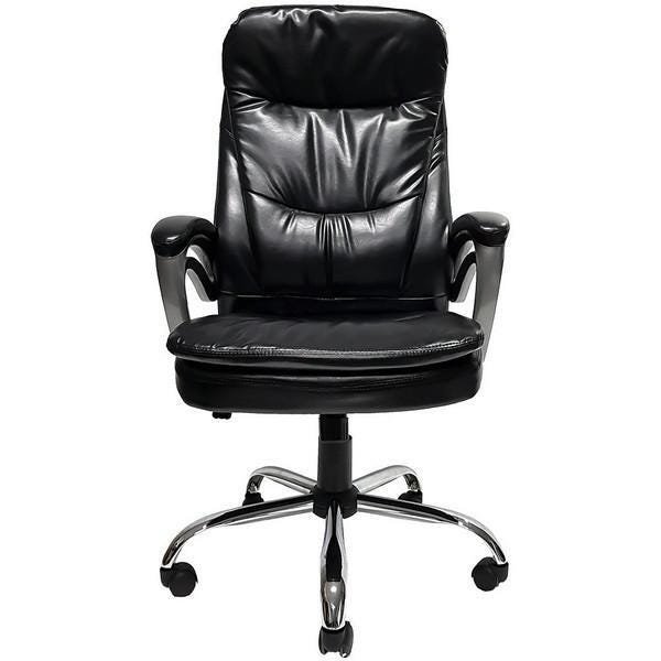 Cadeira Presidente Deluxe Couro Pu Giratória Preta 9125 Mymax - 2