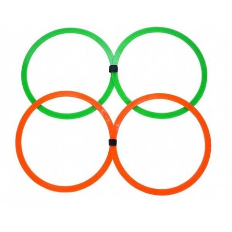 Kit 8 Unidades Argola Funcional Circuito Agilidade Fitness