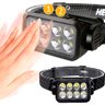 Lanterna de Cabeça com Sensor Inteligente Farol com 8 Leds 3030 Recarregavel Usb a Prova Dagua - 2